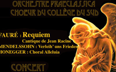 Concert du Choeur du Collège du Sud avec l&rsquo;orchestre Praeclassica