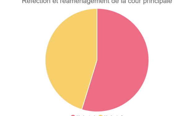 Réfection et réaménagement de la cour principale